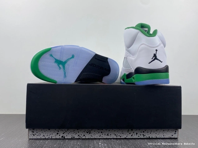 Official Maikesneakers Green Air Jordan Lucky 5 WMNS DD9336-103 0726